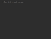 Tablet Screenshot of belmontchiropracticcare.com
